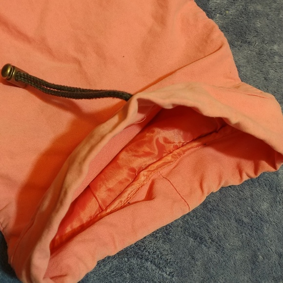 Large Pink Authority drawstring bag - Picture 4 of 4